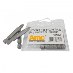 AM-21105 10PC Bit Set Of Single-head Phillips Screwdriver Head